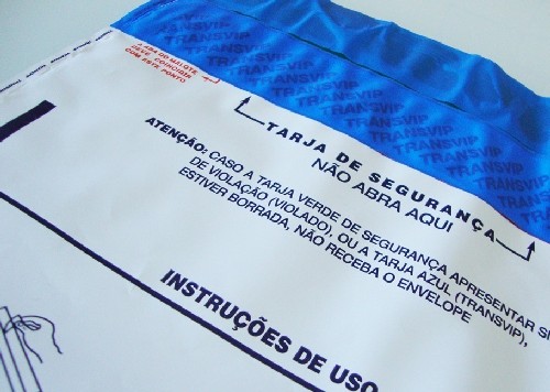 envelopes em plástico void de segurança