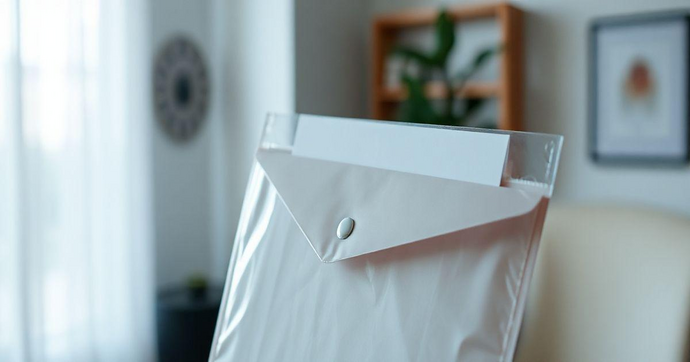 Envelope plástico de segurança personalizado para proteção e organização eficaz
