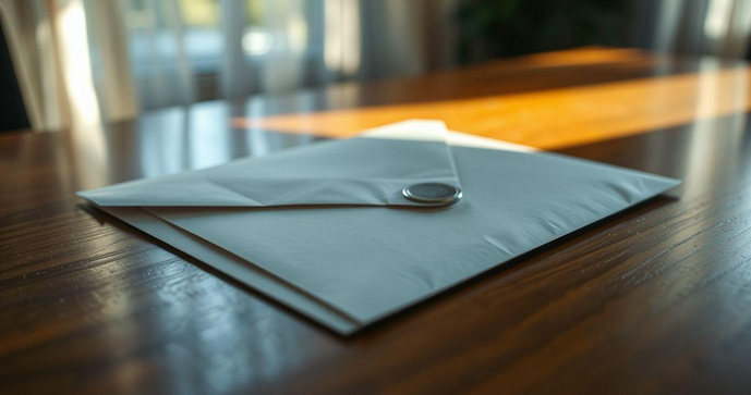 Envelope com lacre de segurança garante proteção e privacidade para suas correspondências